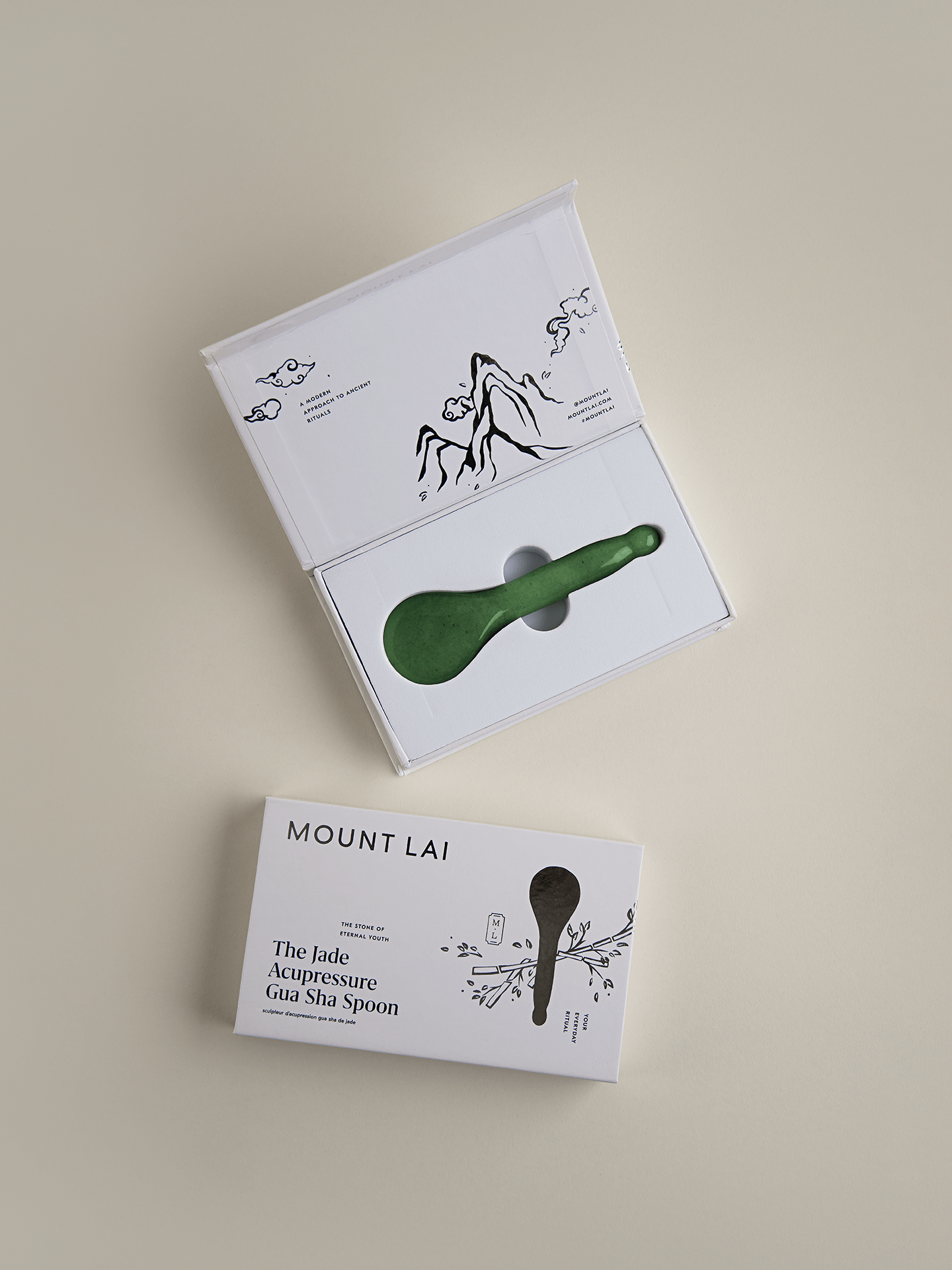 The Jade Acupressure Gua Sha Spoon