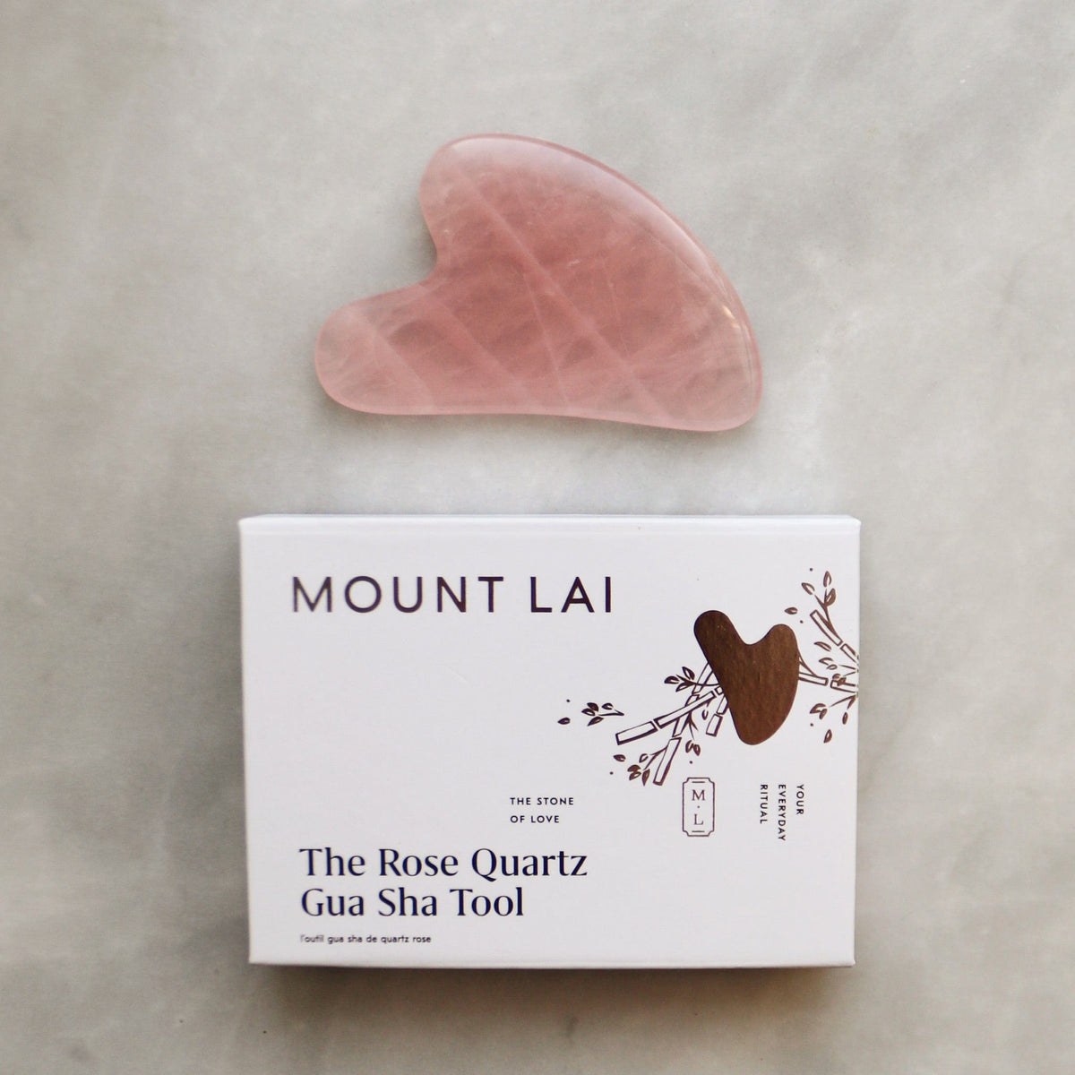 Mount Lai Rose Quartz Gua Sha