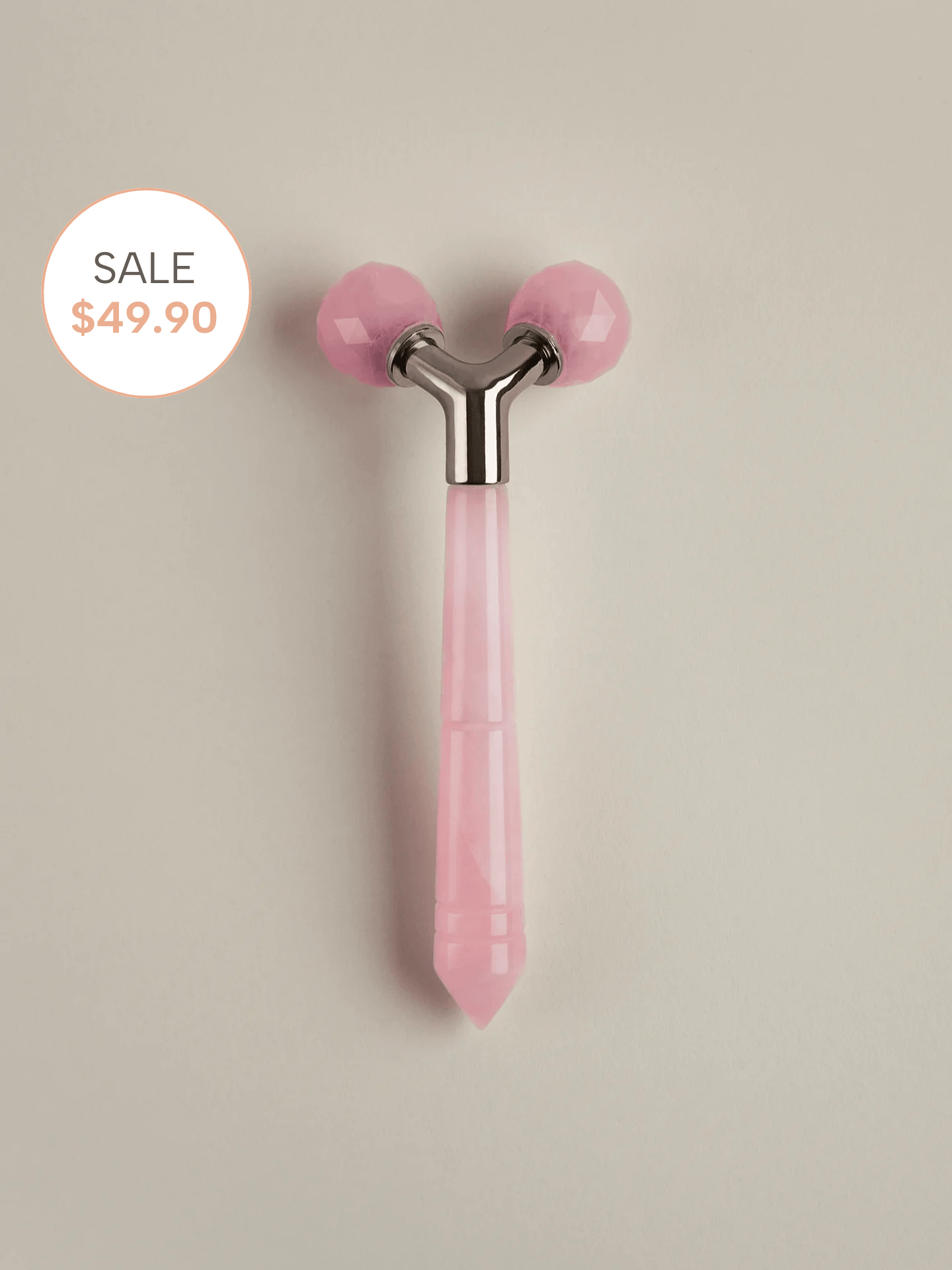 The Rose Quartz Tension Melting Massager for Face & Neck
