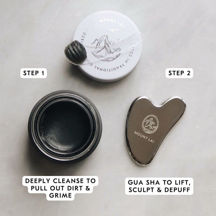 THE PORE REFINER: Mount Lai Stainless Steel Gua Sha Cleansing Ritual