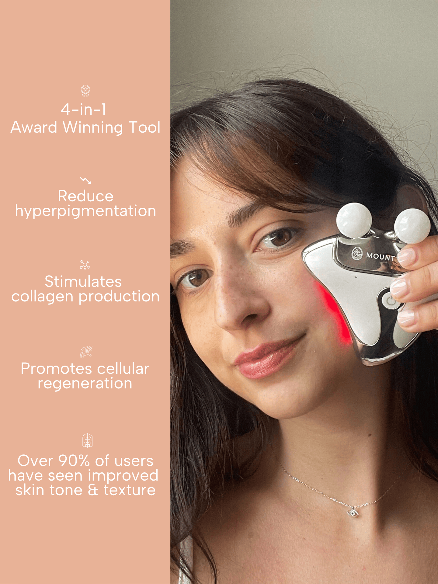 The Vitality Qi LED Gua Sha Device with Protective Pouch