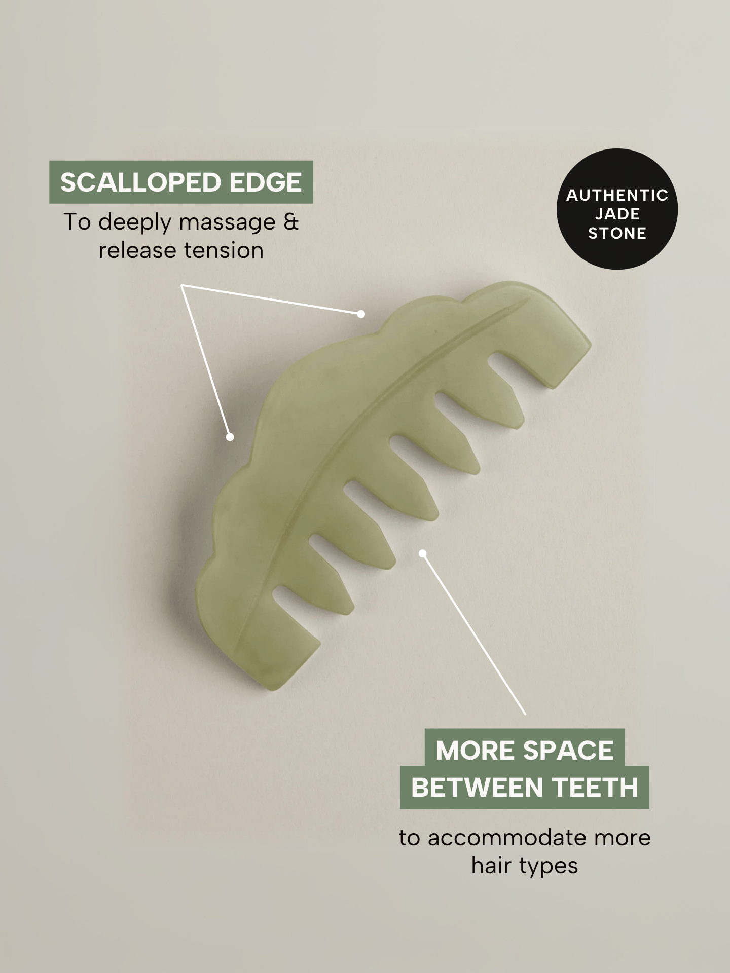 The Jade Massaging Gua Sha Comb