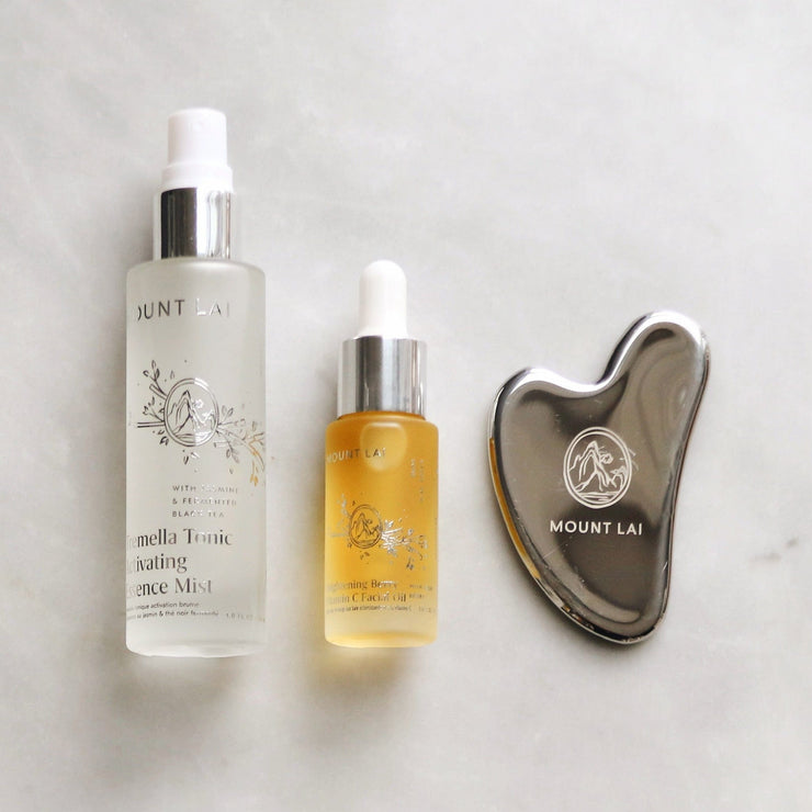 HOLIDAY EXCLUSIVE The Brightening Stainless Steel Gua Sha Essentials Set