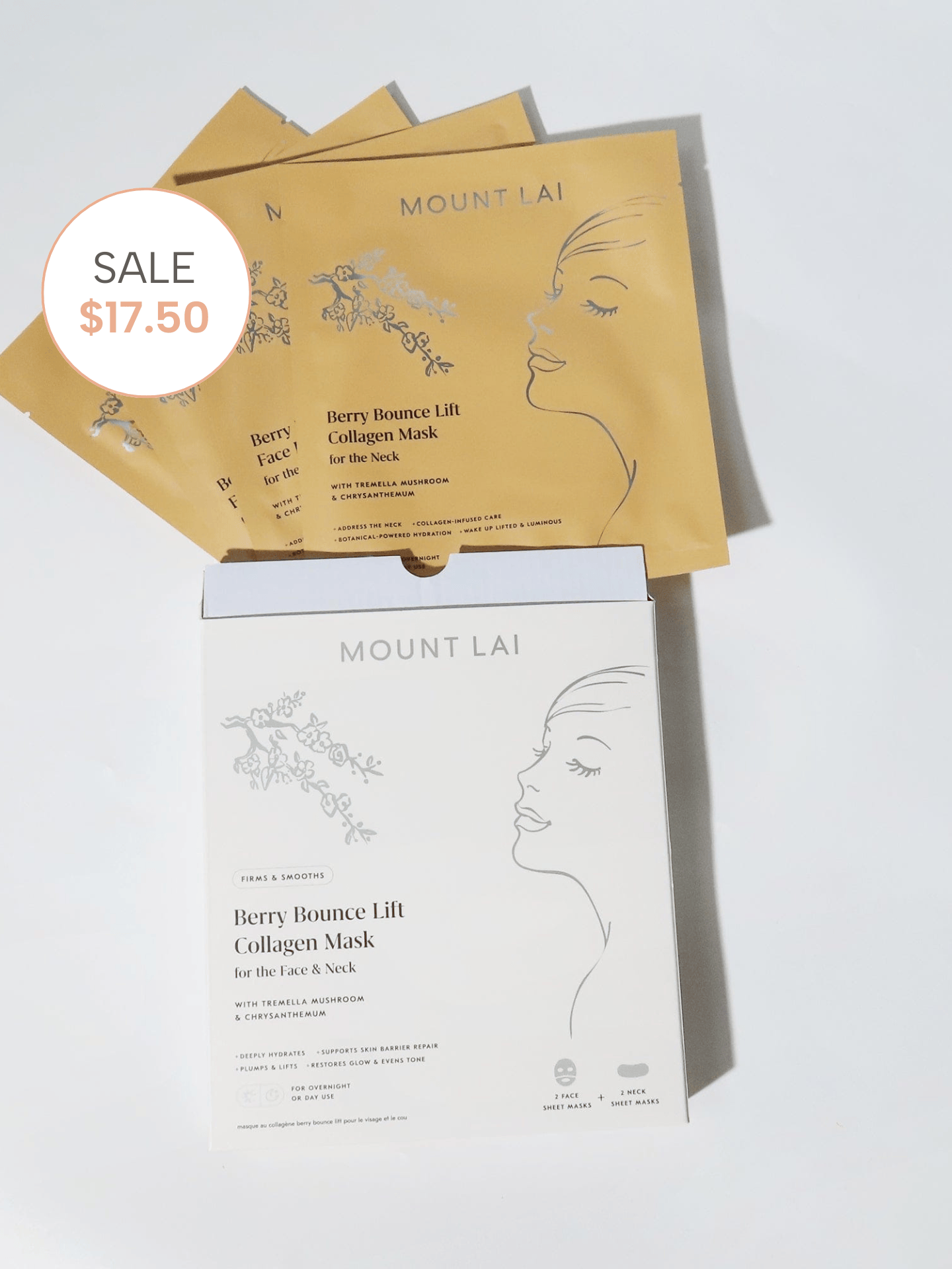 Berry Bounce Overnight Face Lift Collagen Mask for Face & Neck