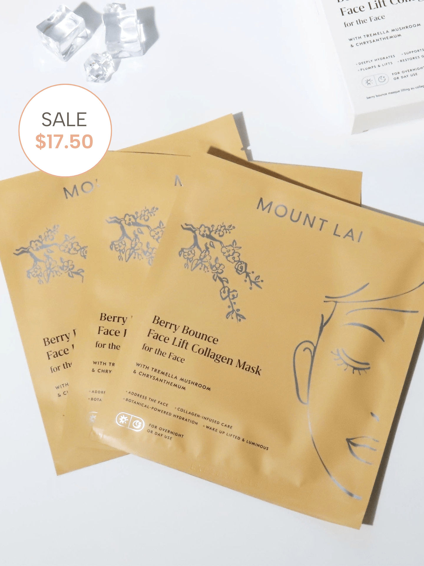 Berry Bounce Overnight Face Lift Collagen Mask for Face