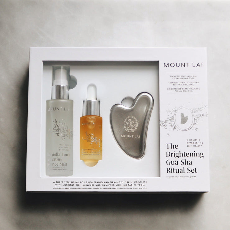 The Brightening Stainless Steel Gua Sha Essentials Set