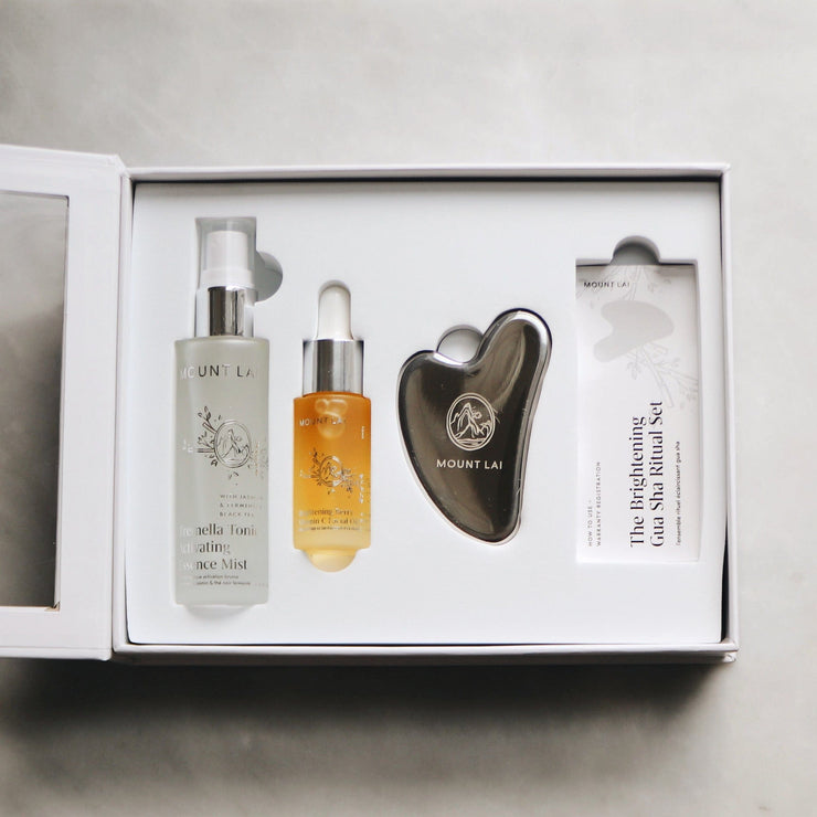 The Brightening Stainless Steel Gua Sha Essentials Set