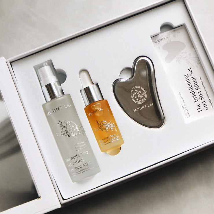 HOLIDAY EXCLUSIVE The Brightening Stainless Steel Gua Sha Essentials Set