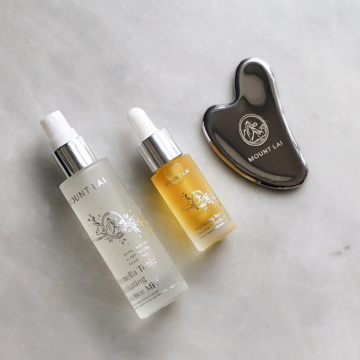 HOLIDAY EXCLUSIVE The Brightening Stainless Steel Gua Sha Essentials Set