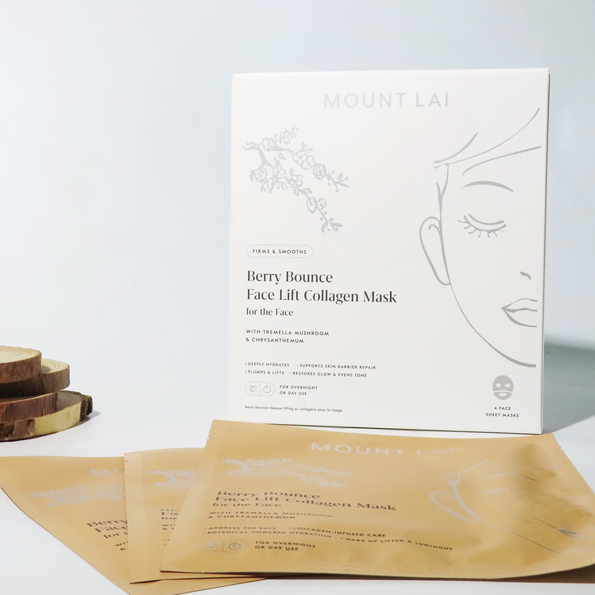 Berry Bounce Overnight Face Lift Collagen Mask for Face
