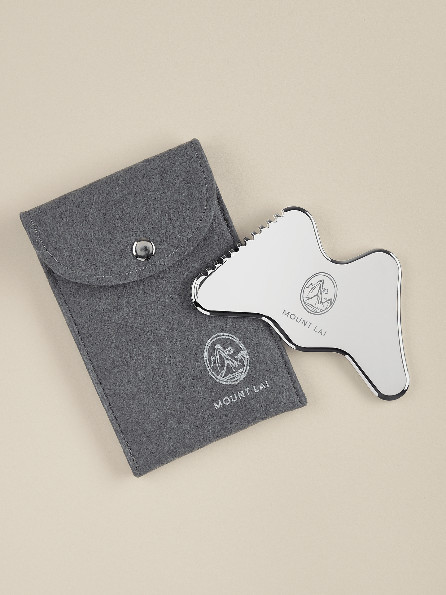 The Vitality Qi Stainless Steel Gua Sha Contour Tool