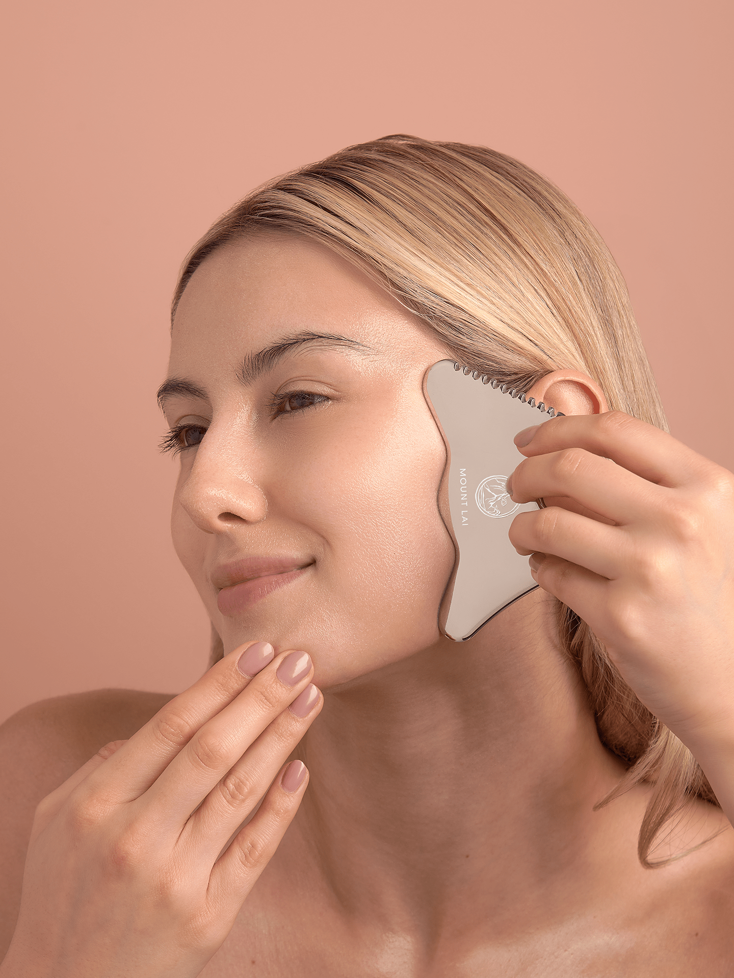 The Vitality Qi Stainless Steel Gua Sha Contour Tool