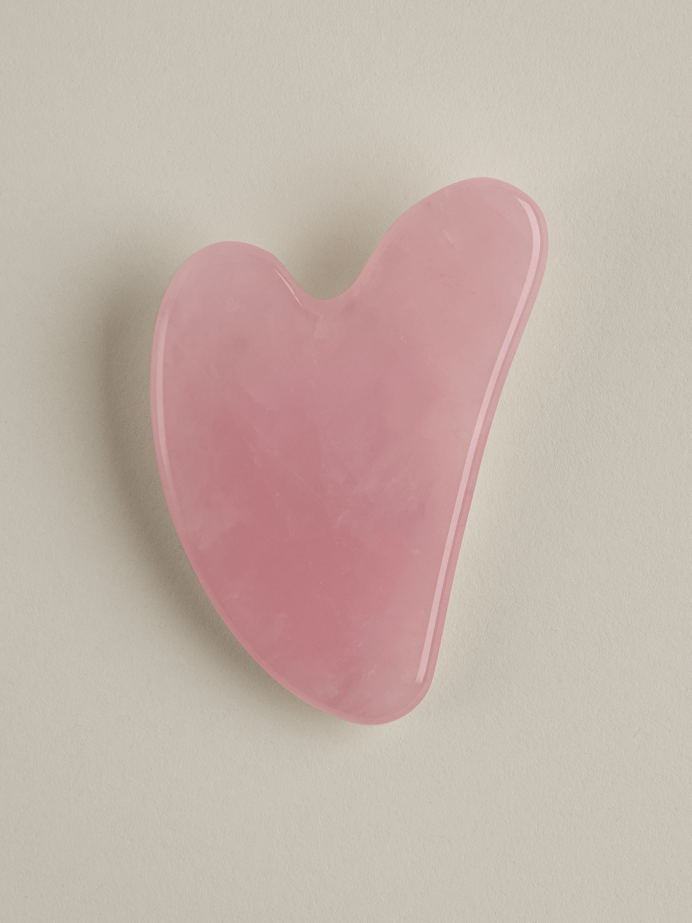 The Rose Quartz Gua Sha Facial Lifting Tool