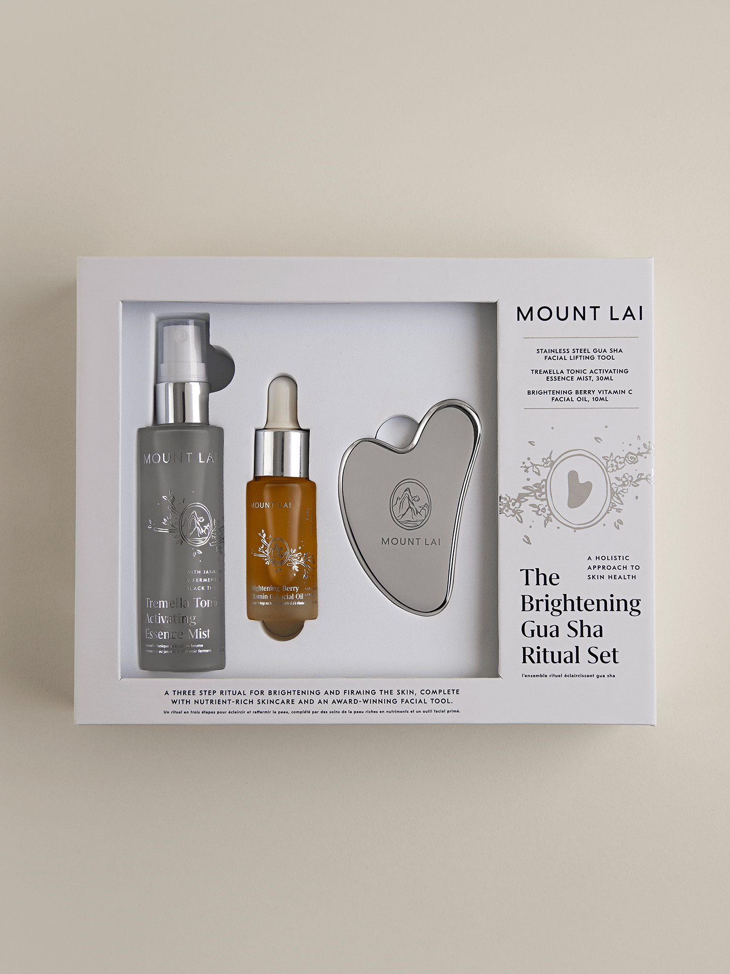 The Brightening Stainless Steel Gua Sha Essentials Set