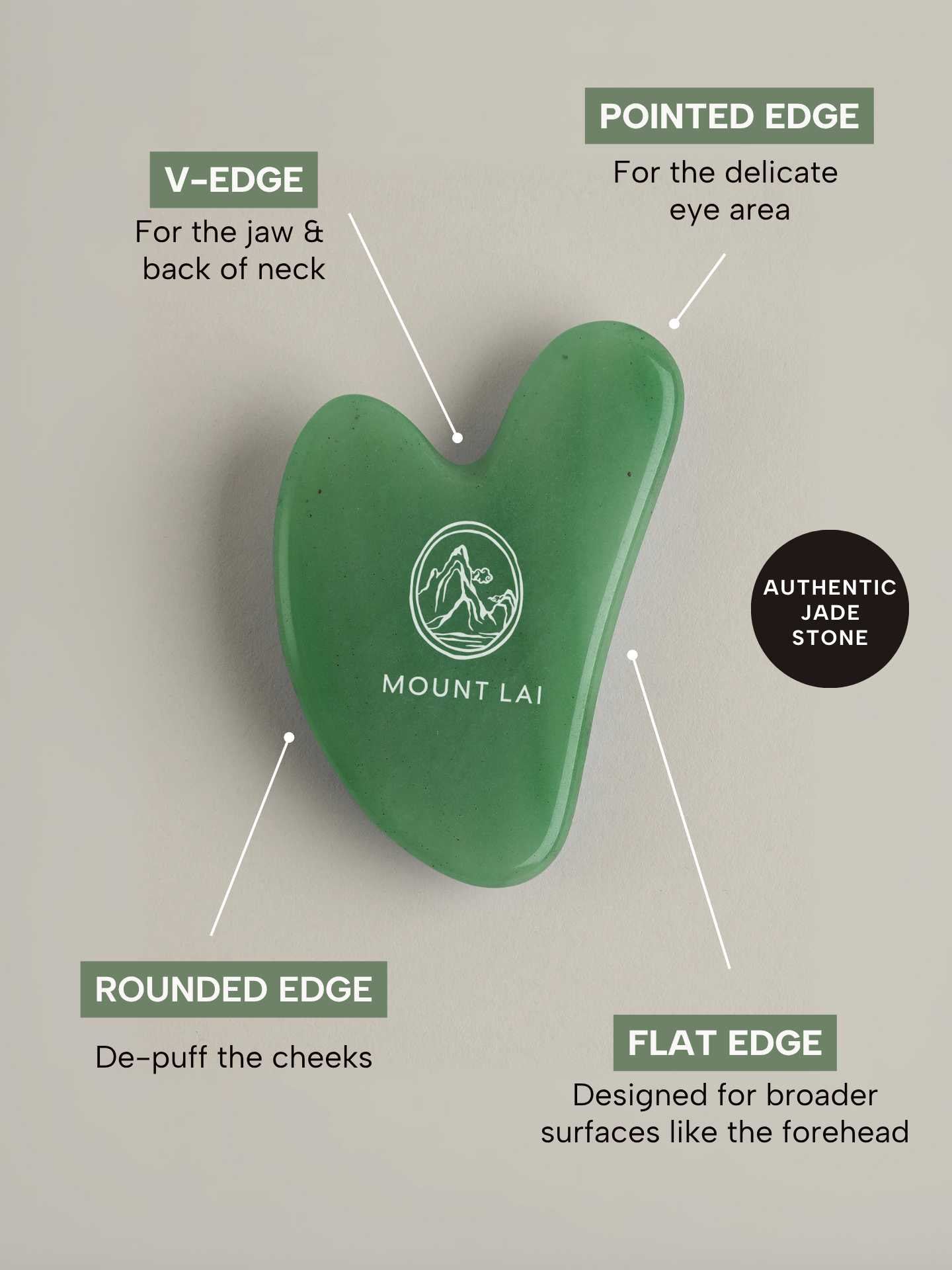 The Jade Gua Sha Facial Lifting Tool