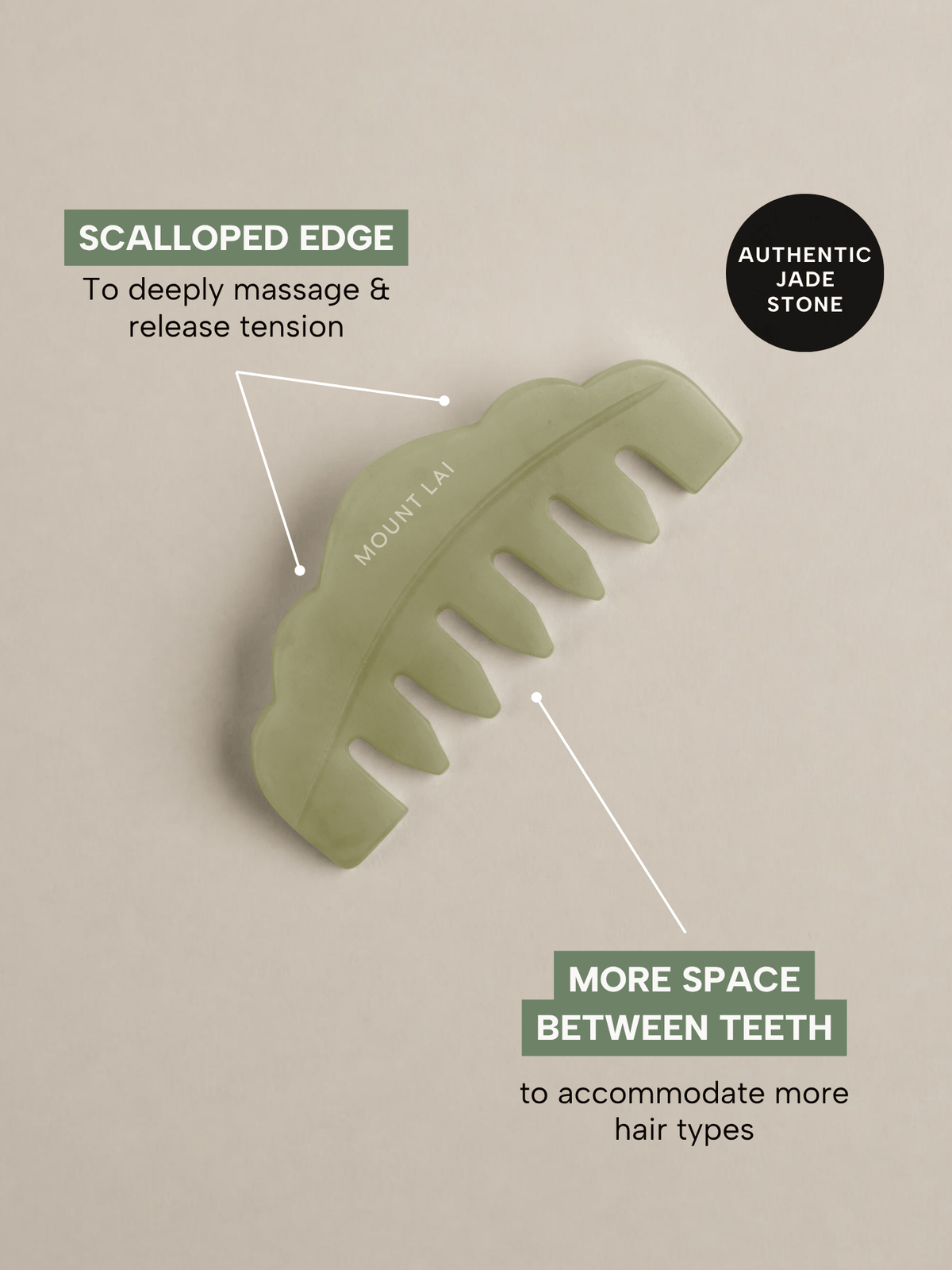 The Jade Massaging Gua Sha Comb