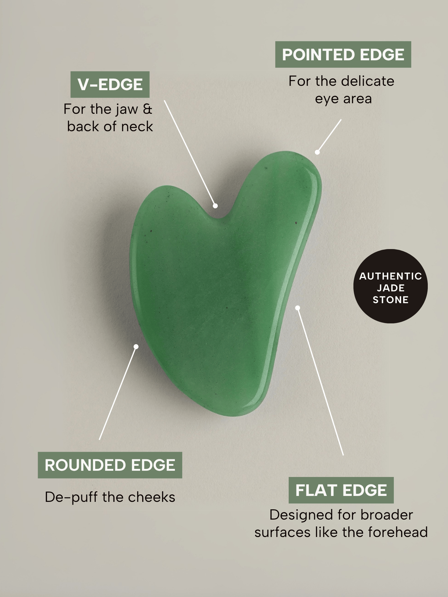 The Jade Gua Sha Facial Lifting Tool