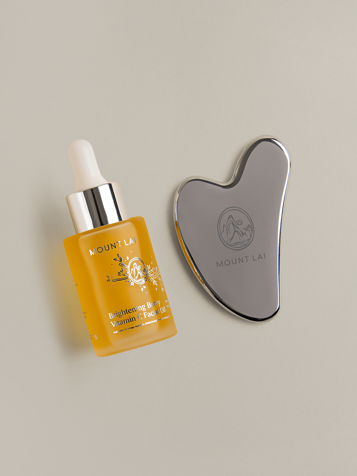 GLOW RITUAL: Stainless Steel Gua Sha + Brightening 30ml