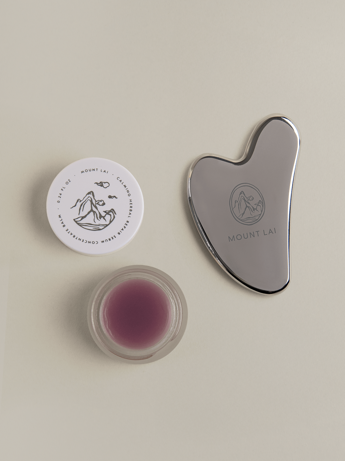 NOURISH AND FIRM RITUAL: Stainless Steel Gua Sha + Balm 30ml