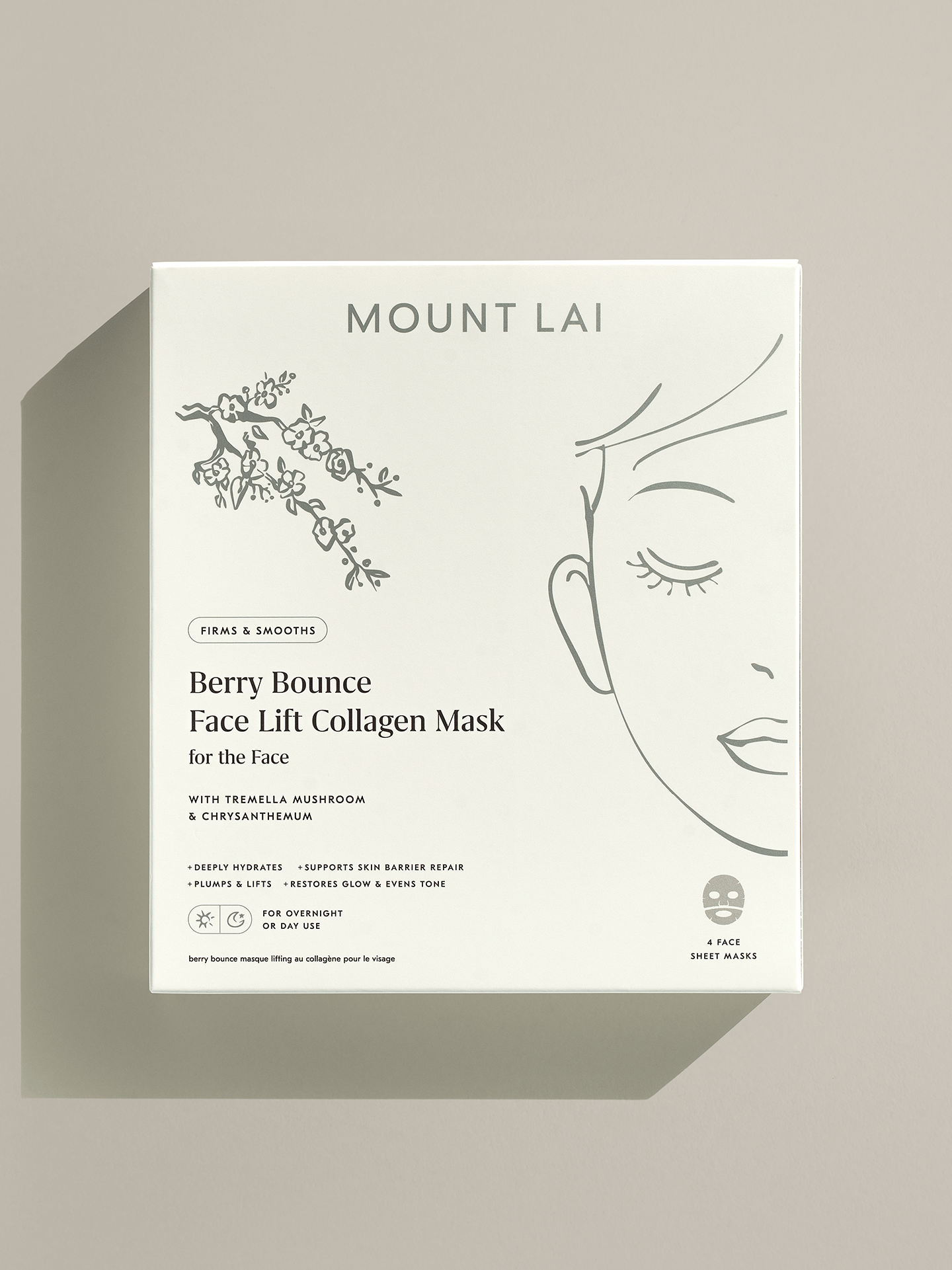 Berry Bounce Overnight Face Lift Collagen Mask for Face