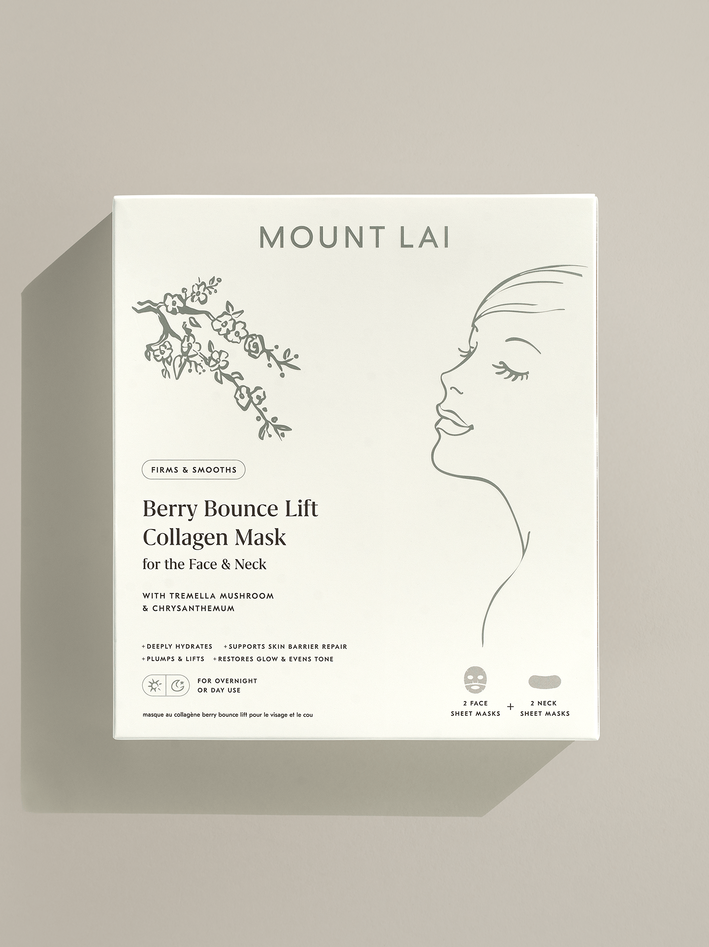 Berry Bounce Overnight Face Lift Collagen Mask for Face & Neck