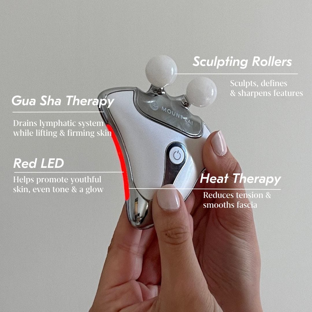 Led Gua Sha Routine The Vitality Qi LED Gua Sha Device with Protective Pouch – Mount Lai