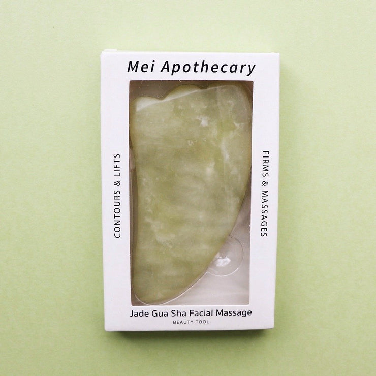 Mei Apothecary Jade Gua Sha Facial Massage Beauty Tool