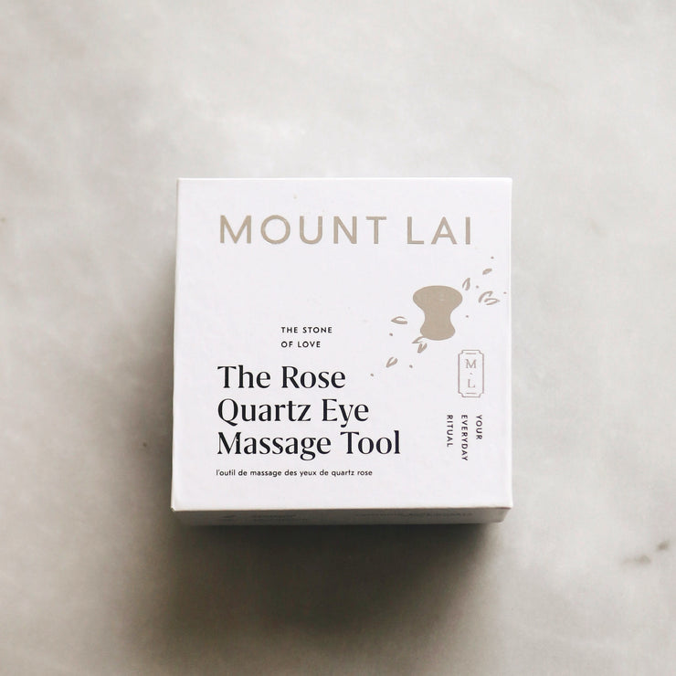 The De-Puffing Rose Quartz Eye Massage Tool