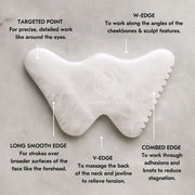 The Mount Lai Vitality Qi Gua Sha Ritual Bundle in White Jade