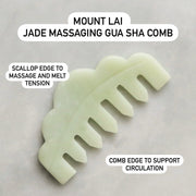 The Jade Massaging Gua Sha Comb