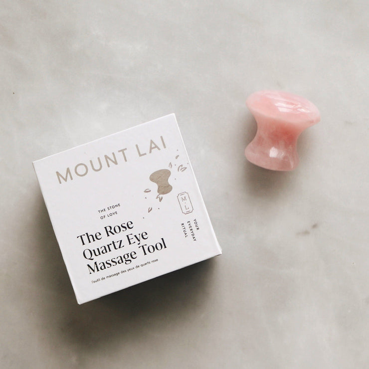 The De-Puffing Rose Quartz Eye Massage Tool