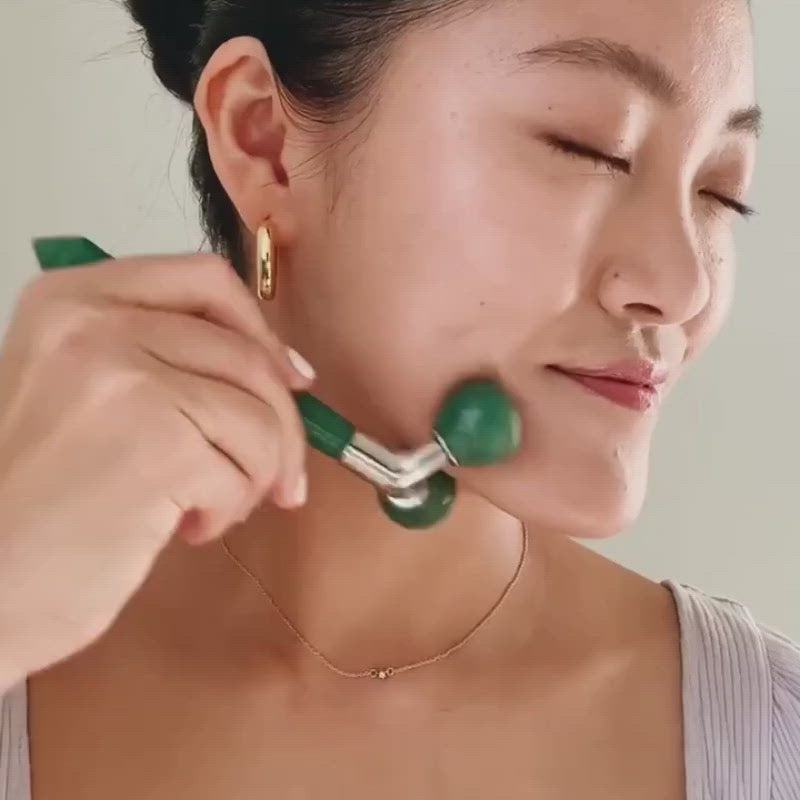 The Rose Quartz Tension Melting Massager for Face & Neck – Mount Lai