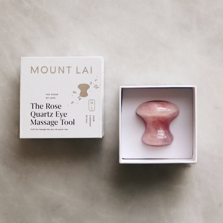 The De-Puffing Rose Quartz Eye Massage Tool – Mount Lai