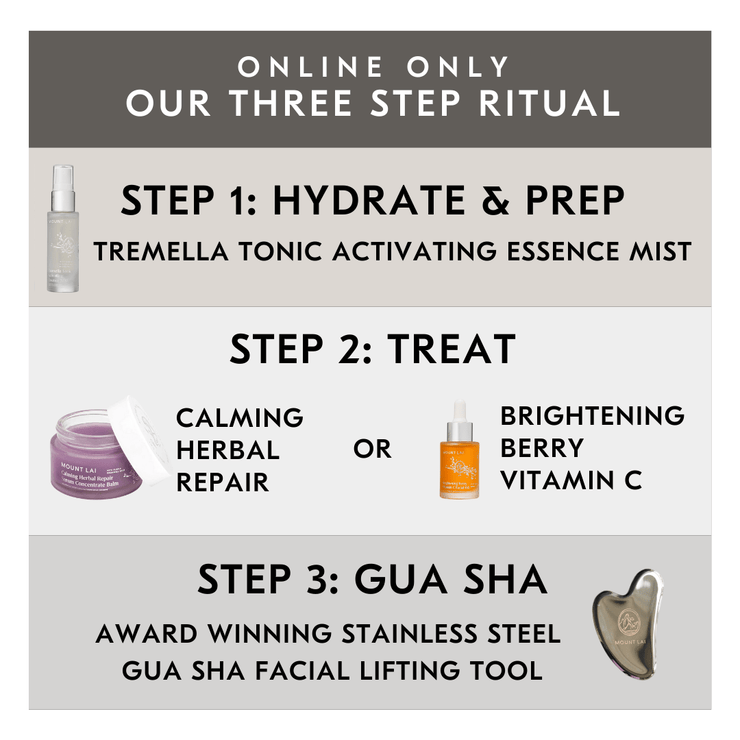 The Mount Lai Gua Sha Ritual Bundle in Stainless Steel