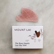 The Mount Lai Rose Quartz Gua Sha Tool. The Stone of Love.