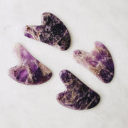 The Mount Lai Amethyst Gua Sha Tool. Natural, undyed, and authenticstones.